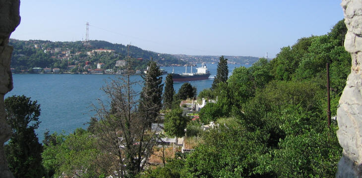 View of the Bosporus (towards Constantinople)