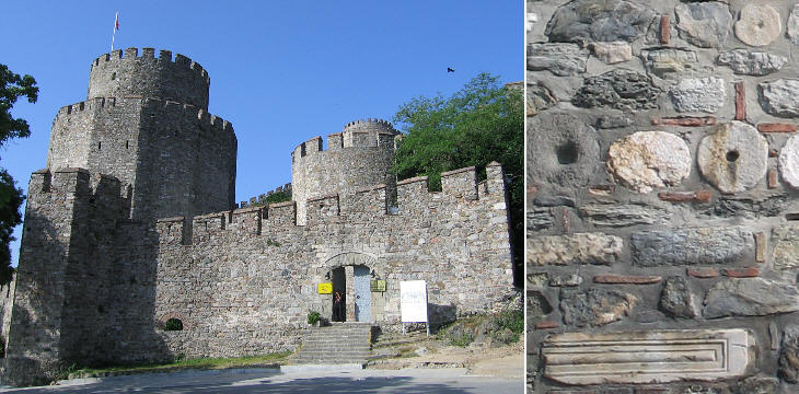 Eastern tower and remains of ancient buildings