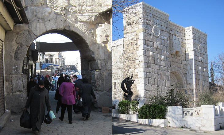 (left) Bab-as-Saghir (Narrow Gate); (right) Bab Kissan