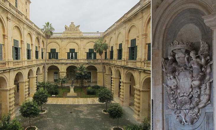 The Grand Masters Palace in the old City of Valletta on Malta in