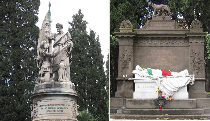 Monument for the battle in Mentana